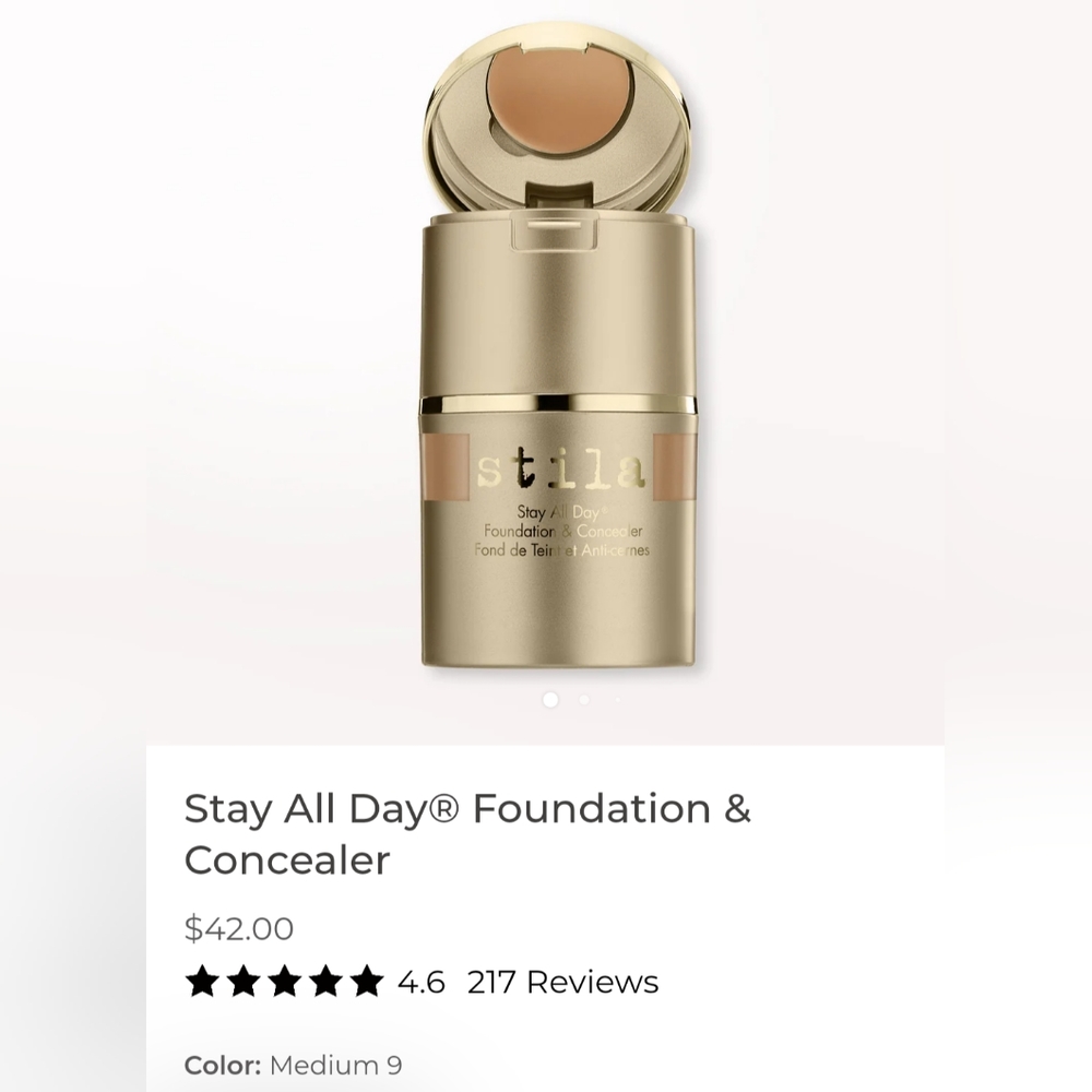 NIB🔥12 Hour Stila 2in1 "Stay All Day" Foundation & Concealer❤️‍🔥Medium Last 1!